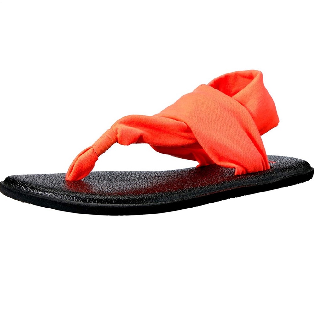 Kids Sanuk Yoga sling tropical papaya girls 11-12